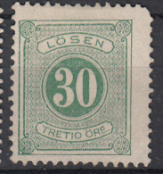 ZWEDEN - Michel - 1877/91 - Nr 8B - (*) - Portomarken