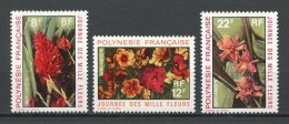POLYNESIE 1971 N° 83/85 ** Neufs = MNH Superbes Cote 12.80 € Flore Fleurs Flowers Flora Hibiscus Rose - Ungebraucht