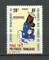 POLYNESIE 1973  N° 93 ** Neuf = MNH Superbe Cote 13,30 € Crèche Femme Women Solidarité Tahiti - Nuevos