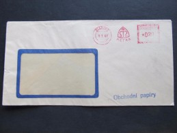 FRANKOTYPE Freistempel 1967 Blansko Metra  // T5277 - Briefe U. Dokumente