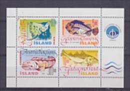 Iceland 1988 Fishes M/s ** Mnh (22743) - Blocks & Kleinbögen