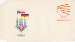 Czechoslovakia / Postal Stationery (1974) Stamp Exhibition CSSR-DDR Ceske Budejovice 1974 (I7624) - Buste