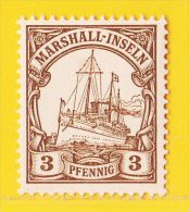 MiNr. 13 Xx  Deutschland Deutsche Kolonie Marshall-Insel - Marshalleilanden