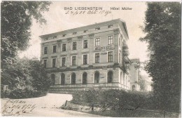 AK Bad Liebenstein In Thüringen Hotel Müller Gelaufen 4.4.1909, Aber Nicht Abgestempelt - Bad Liebenstein