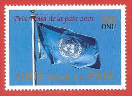 ONU - NAZIONI UNITE GINEVRA MNH - 2001 - Premio Nobel Per La Pace - 0,90 Fr. - Michel NT-GE 432 - Ongebruikt