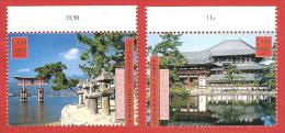 ONU - NAZIONI UNITE GINEVRA MNH - 2001 - World Heritage Sites - Giappone Japan - 1,10 + 1,30 Fr. - Michel NT-GE 415-416 - Nuevos