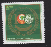 RO)2014 BRAZIL, CENTENNIAL OF THE PALMEIRAS SPORTS CLUB, MNH - Ungebraucht