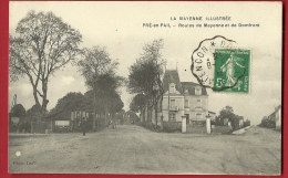 MNP-10  Pré-en-Pail  Routes De Mayenne Et De Domfront. Cachet Frontal 1913 - Pre En Pail