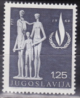 Yugoslavia 1968. 20 Years Of Declaration Of Human Rights, MNH(**) Mi 1316 - Neufs