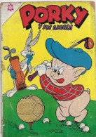 12059 MAGAZINE REVISTA MEXICANAS COMIC PORKY Y SUS AMIGOS GOLF Nº 169 AÑO 1965 ED NOVARO - Old Comic Books