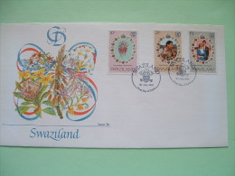 Swaziland 1981 FDC Royal Wedding Charles & Diana - Flowers - Swaziland (1968-...)