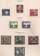 Allemagne Fédérale. Deutsche Bundespost.. 1957. N° 138-145 + 148. Oblit. 1 Photo - Usados