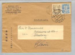 Japan Nagoya 1935 Brief Nach Pilzen Tschechien - Briefe U. Dokumente