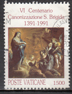 Vatican City   Scott No   888     Used    Year  1991 - Gebruikt