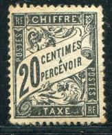 FRANCE - TAXE BANDEROLE NOIRE N° 17 * - TB - 1859-1959.. Ungebraucht