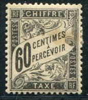 FRANCE - TAXE BANDEROLE NOIRE N° 21 * , LÉGÉRE TACHE SUR DEVANT SINON TB - 1859-1959 Mint/hinged