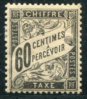 FRANCE - TAXE BANDEROLE NOIRE N° 21 * , BON CENTRAGE ET INFIME CHARNIÈRE - SUP ET RARE - 1859-1959 Mint/hinged