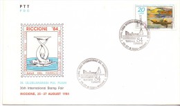 FDC - TURCHIA - 36TH INTERNATIONAL STAMP FAIR - 1984 - Brieven En Documenten