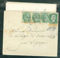 AFFRAN.  à Base 5 Cent Type Blanc + 15 Cent Pasteur En Juillet 1927 Sur Lac Oblit Fontenay Le Comte ( Dep 85)mala6407 - 1900-29 Blanc