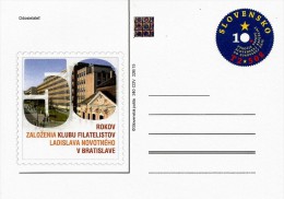 Slovakia - 2015 - 50th Anniversary Of Novotny Philatelic Club - Postcard With Printed Stamp And Hologram - Ansichtskarten