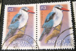 South Africa 2000 Bird Halcyon Senegalensis 3r X2 - Used - Used Stamps