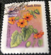 South Africa 2001 Thunbergia Alata Flower Black Eyed Susan - Used - Usados