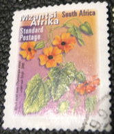 South Africa 2001 Thunbergia Alata Flower Black Eyed Susan - Used - Used Stamps