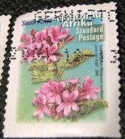 South Africa 2001 Pelargonium Cucullatum Flowers - Used - Usados