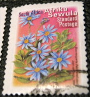 South Africa 2001 Felicia Amelloides Flowers - Used - Usados