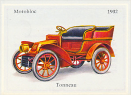 Image, VOITURE, AUTOMOBILE : Tonneau, Motobloc (1902), Texte Au Dos - Autos