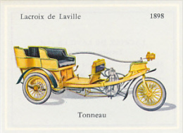 Image, VOITURE, AUTOMOBILE : Tonneau, Lacroix Et Laville (1898), Texte Au Dos - Autos