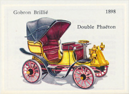 Image, VOITURE, AUTOMOBILE : Double Phaëton, Gobron Brillié (1898), Texte Au Dos - Voitures