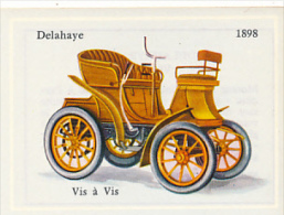 Image, VOITURE, AUTOMOBILE : Vis à Vis, Delahaye (1898), Texte Au Dos - Voitures