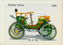 Image, VOITURE, AUTOMOBILE : Vis à Vis, Rochet Frères (1898), Texte Au Dos - Autos