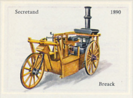 Image, VOITURE, AUTOMOBILE : Break, Secretand (1890), Texte Au Dos - Autos