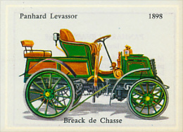 Image, VOITURE, AUTOMOBILE : Breack De Chasse, Panhard Levassor (1898), Texte Au Dos - Autos