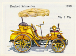 Image, VOITURE, AUTOMOBILE : Vis à Vis, Rochet Schneider (1898), Texte Au Dos - Voitures