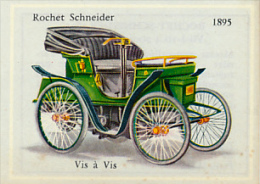 Image, VOITURE, AUTOMOBILE : Vis à Vis, Rochet Schneider (1895), Texte Au Dos - Auto's