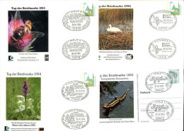 3492 - BUND - 4 Ganzsachen "Tag Der Marke" 1993/94 - Jeweils Mit Sonderstempel - Privé Postkaarten - Gebruikt