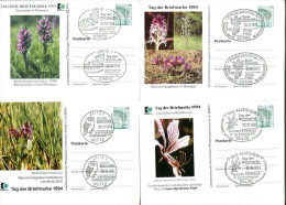 3494 - BUND - 4 Ganzsachen "Tag Der Marke" 1994 - Jeweils Mit Sonderstempel - Postales Privados - Usados