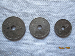 Congo Belge 5, 10 & 20 Centimes 1911 - Otros & Sin Clasificación
