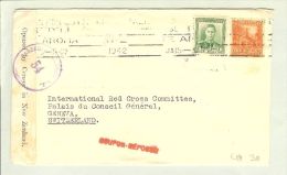 OZ Neuseeland 1942-01-15 Zensurbrief Nach Genf CH - Lettres & Documents