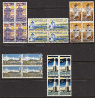 New Zealand 1969-76 Life Insurance, Mint No Hinge, Some Chalk-surfaced, Blocks, Sc# , SG L56,L57,L58a,L59a,L62a - Nuovi