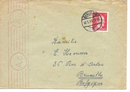 LETTRE D'ALLEMAGNE   PRISONNIER  Pour La Belgique ...BANDE DE CENSURE .. 1943...BE ...SCAN - Guerra 40 – 45 (Cartas & Documentos)