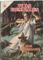 12168 MAGAZINE REVISTA MEXICANAS COMIC VIDAS EJEMPLARES SAN COLUMBANO Nº 52 AÑO 1958 ED ER NOVARO - Cómics Antiguos