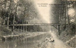 CPA- VILLEPARISIS (77) - Aspect De La Passerelle Du Canal En 1918 - Villeparisis