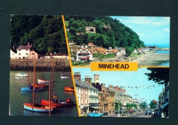 ENGLAND  -  Minehead  Multi View  Used Postcard As Scans - Minehead