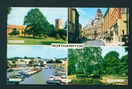 ENGLAND  -  Northampton  Multi View  Unused Postcard As Scan - Northamptonshire