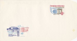 Czechoslovakia / Postal Stationery (1982) V. Congress International Association Of Teachers ... (I7653), Nusle Bridge - Tranvie