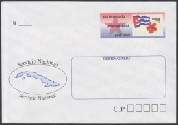 1998-EP-91 CUBA 1998. Ed.1. POSTAL STATIONERY. SOBRE CARTA DE PORTE PAGADO. SERVICIO NACIONAL. UNUSED. - Briefe U. Dokumente